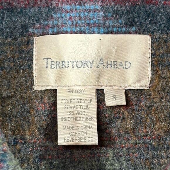 Territory Ahead Women's Size Small Wool Blend Vest Full Zip Collar Earth Nature - Picture 4 of 9